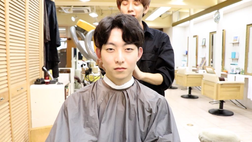 韓国カルマパーマヘアスタイル